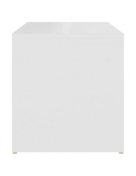 Tavolino Bianco 59x36x38 cm in Legno Multistrato