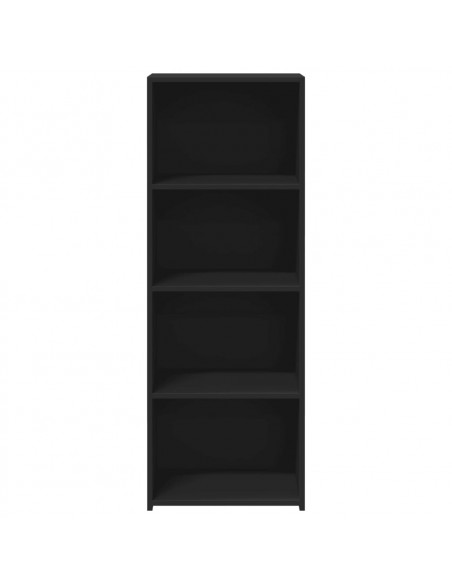 Credenza Nera 45x41x124cm in Legno Multistrato