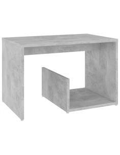 Tavolino Grigio Cemento 59x36x38 cm in Legno Multistrato 2