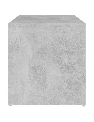 Tavolino Grigio Cemento 59x36x38 cm in Legno Multistrato