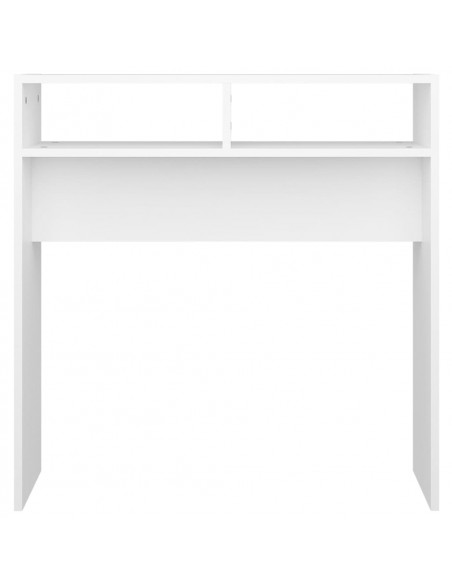 Tavolino Consolle Bianco 78x30x80 cm in Legno Multistrato