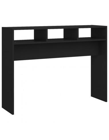 Tavolino Consolle Nero 105x30x80 cm in Legno Multistrato