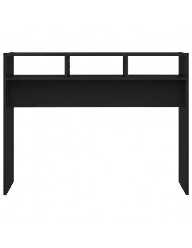 Tavolino Consolle Nero 105x30x80 cm in Legno Multistrato