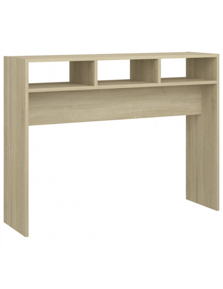 Tavolino Consolle Rovere Sonoma 105x30x80 cm Legno Multistrato