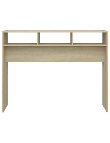 Tavolino Consolle Rovere Sonoma 105x30x80 cm Legno Multistrato