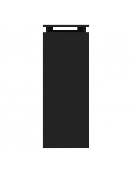 Tavolino Consolle Nero 102x30x80 cm in Legno Multistrato