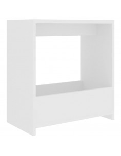 Tavolino Bianco 50x26x50 cm in Legno Multistrato 2