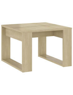 Tavolino di Servizio Rovere Sonoma 50x50x35 cm in Truciolato 2