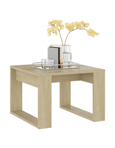 Tavolino di Servizio Rovere Sonoma 50x50x35 cm in Truciolato