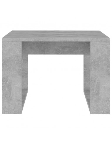 Tavolino Servizio Grigio Cemento 50x50x35 cm in Truciolato