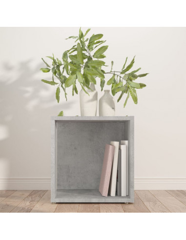 Tavolino Grigio Cemento 33x33x34,5 cm in Truciolato