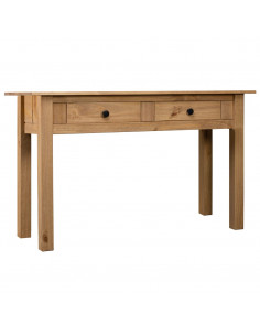 Tavolo Consolle 110x40x72 cm Legno Massello Pino Panama Range 2