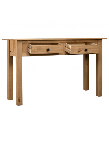 Tavolo Consolle 110x40x72 cm Legno Massello Pino Panama Range