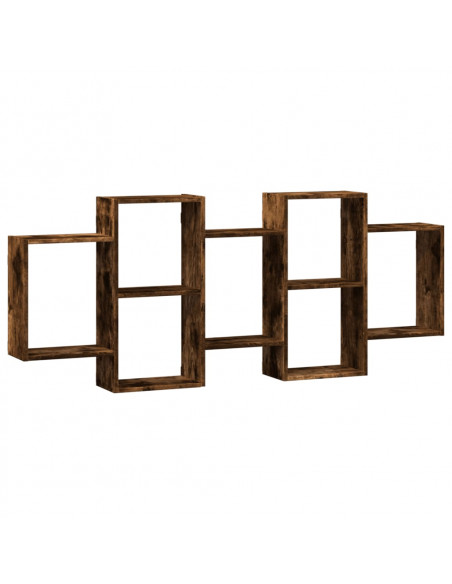 Mensola a Muro Rovere Fumo 159x18x65 cm in Truciolato