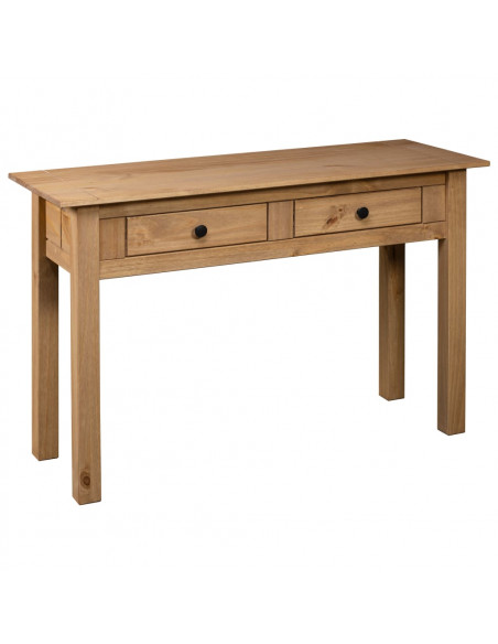 Tavolo Consolle 110x40x72 cm Legno Massello Pino Panama Range