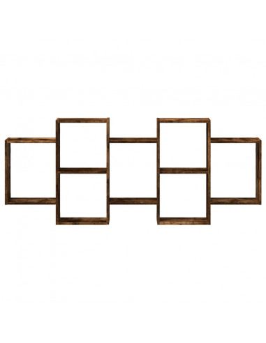 Mensola a Muro Rovere Fumo 159x18x65 cm in Truciolato