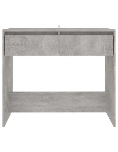 Tavolo Consolle Grigio Cemento 89x41x76,5 cm in Acciaio