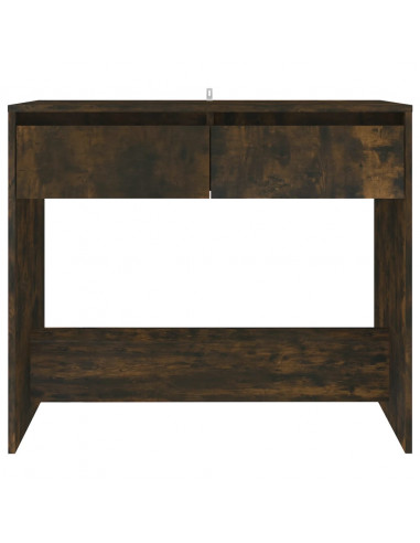 Tavolo Consolle Rovere Fumo 89x41x76,5 cm in Acciaio