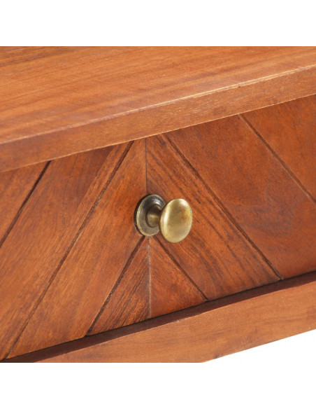 Tavolo Consolle 110x40x76 cm in Legno Massello di Acacia