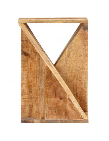 Tavolino di Servizio 35x35x55 cm in Legno Massello di Mango