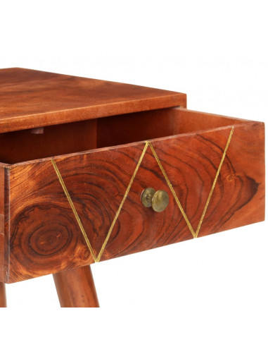 Tavolo Consolle 90x35x76 cm Legno Massello d'Acacia