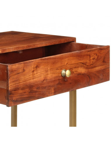 Tavolo Consolle 100x35x76 cm in Legno Massello d'Acacia