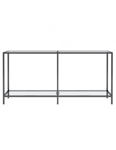 Tavolo Consolle Trasparente 160x35x75,5 cm in Vetro Temperato