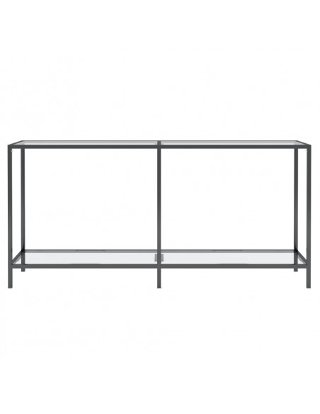 Tavolo Consolle Trasparente 160x35x75,5 cm in Vetro Temperato