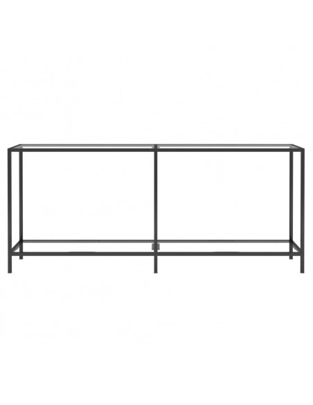 Tavolo Consolle Trasparente 180x35x75,5 cm in Vetro Temperato