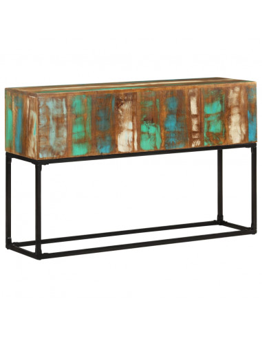 Tavolo Consolle 120x30x75 cm in Legno Massello di Recupero