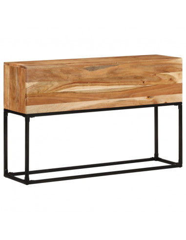 Tavolo Consolle 120x30x75 cm in Legno Massello di Acacia