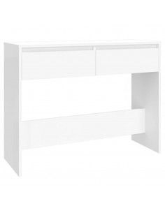 Tavolo Consolle Bianco 100x35x76,5 cm in Truciolato 2
