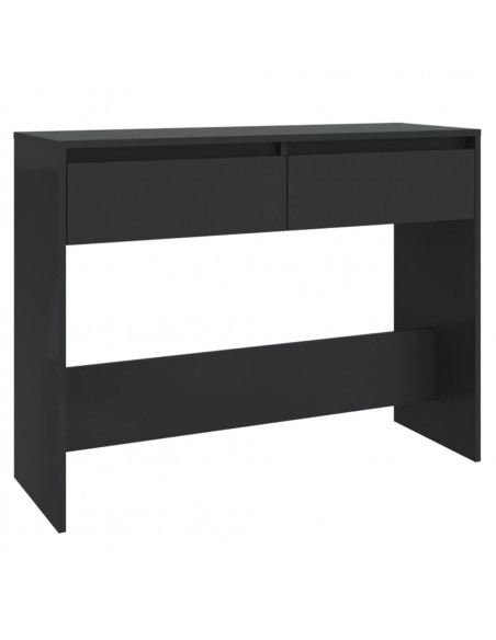 Tavolo Consolle Nero 100x35x76,5 cm in Truciolato