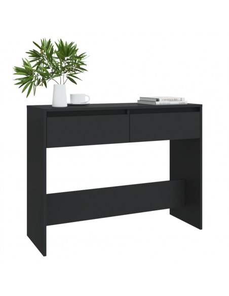 Tavolo Consolle Nero 100x35x76,5 cm in Truciolato