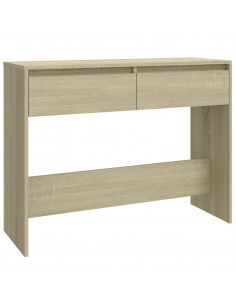Tavolo Consolle Rovere Sonoma 100x35x76,5 cm in Truciolato 2