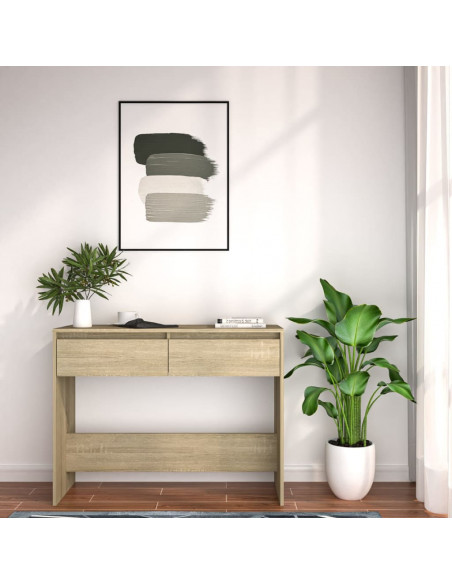 Tavolo Consolle Rovere Sonoma 100x35x76,5 cm in Truciolato