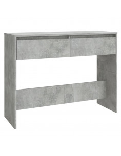 Tavolo Consolle Grigio Cemento 100x35x76,5 cm in Truciolato 2