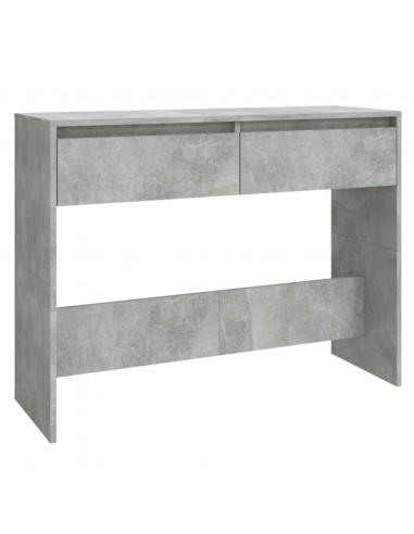 Tavolo Consolle Grigio Cemento 100x35x76,5 cm in Truciolato