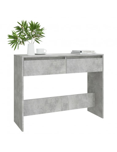Tavolo Consolle Grigio Cemento 100x35x76,5 cm in Truciolato