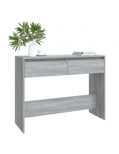 Tavolo Consolle Grigio Sonoma 100x35x76,5 cm in Truciolato