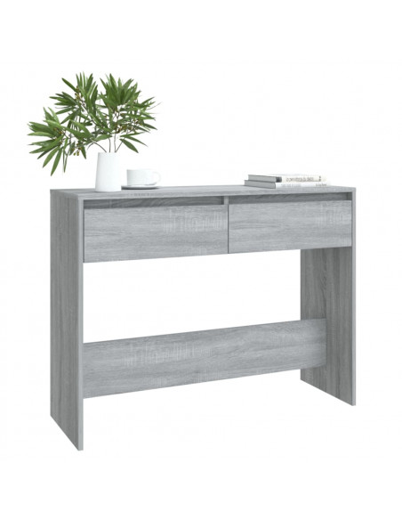 Tavolo Consolle Grigio Sonoma 100x35x76,5 cm in Truciolato