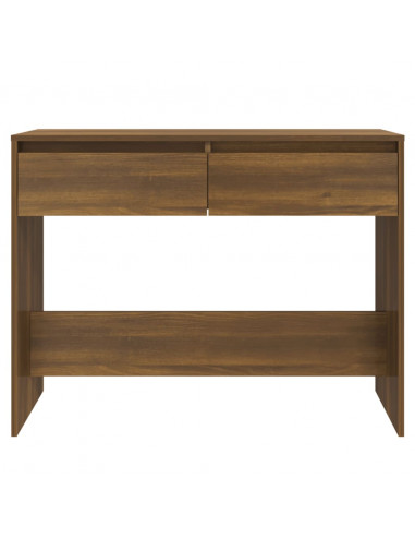 Tavolo Consolle Rovere Marrone 100x35x76,5 cm in Truciolato