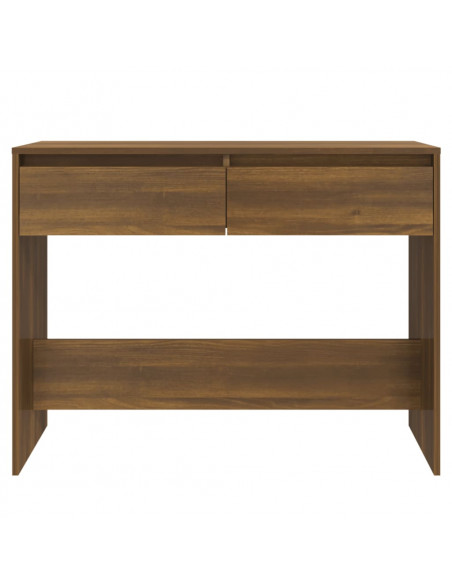 Tavolo Consolle Rovere Marrone 100x35x76,5 cm in Truciolato