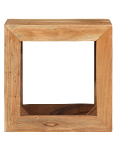 Sgabello 40 x 30 x 40 cm Legno Massello di Acacia