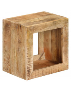 Sgabello 40x30x40 cm in Legno Massello di Mango 2