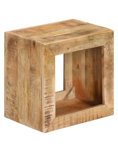 Sgabello 40x30x40 cm in Legno Massello di Mango