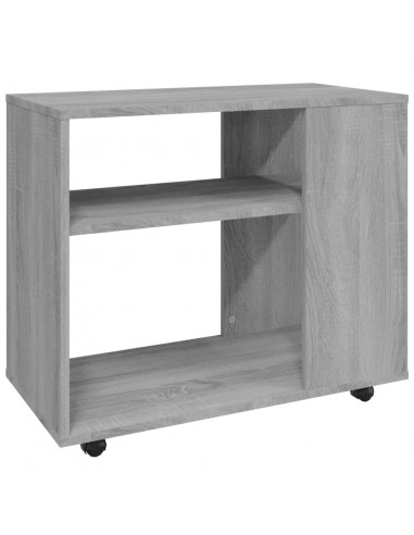 Tavolino da Salotto Grigio Sonoma 70x35x55 cm Legno Multistrato