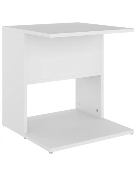Tavolino Bianco 45x45x48 cm in Legno Multistrato