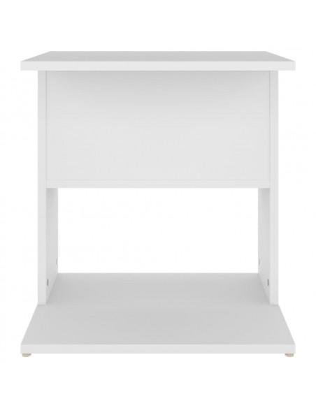 Tavolino Bianco 45x45x48 cm in Legno Multistrato