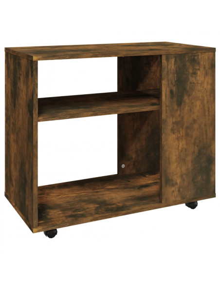 Tavolino da Salotto Rovere Fumo 70x35x55cm Legno Multistrato